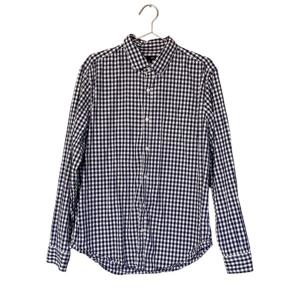 Gap Factory Slim Fit Check Print Long Sleeve Shirt - XL - Picture 1 of 6